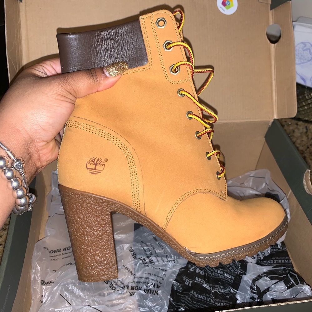 Timberland Women’s 6” high heel Clancy Wheat boot
